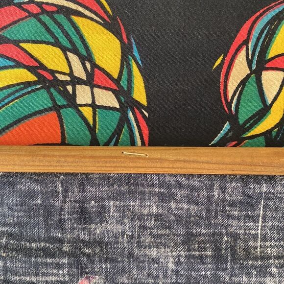 Mid Century Danish Rooster Wall hanging fabric - Picture 6 of 7